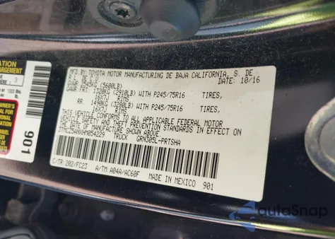 2017 Toyota Tacoma Sr5 V6 from USA, damaged, VIN 3TMCZ5ANXHM054229